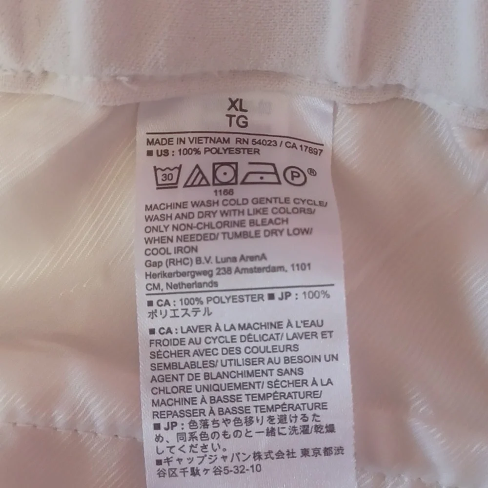 Banana Republic Hayden Crepe Wide Leg High Rise Pants Stretch Pull On Pockets XL